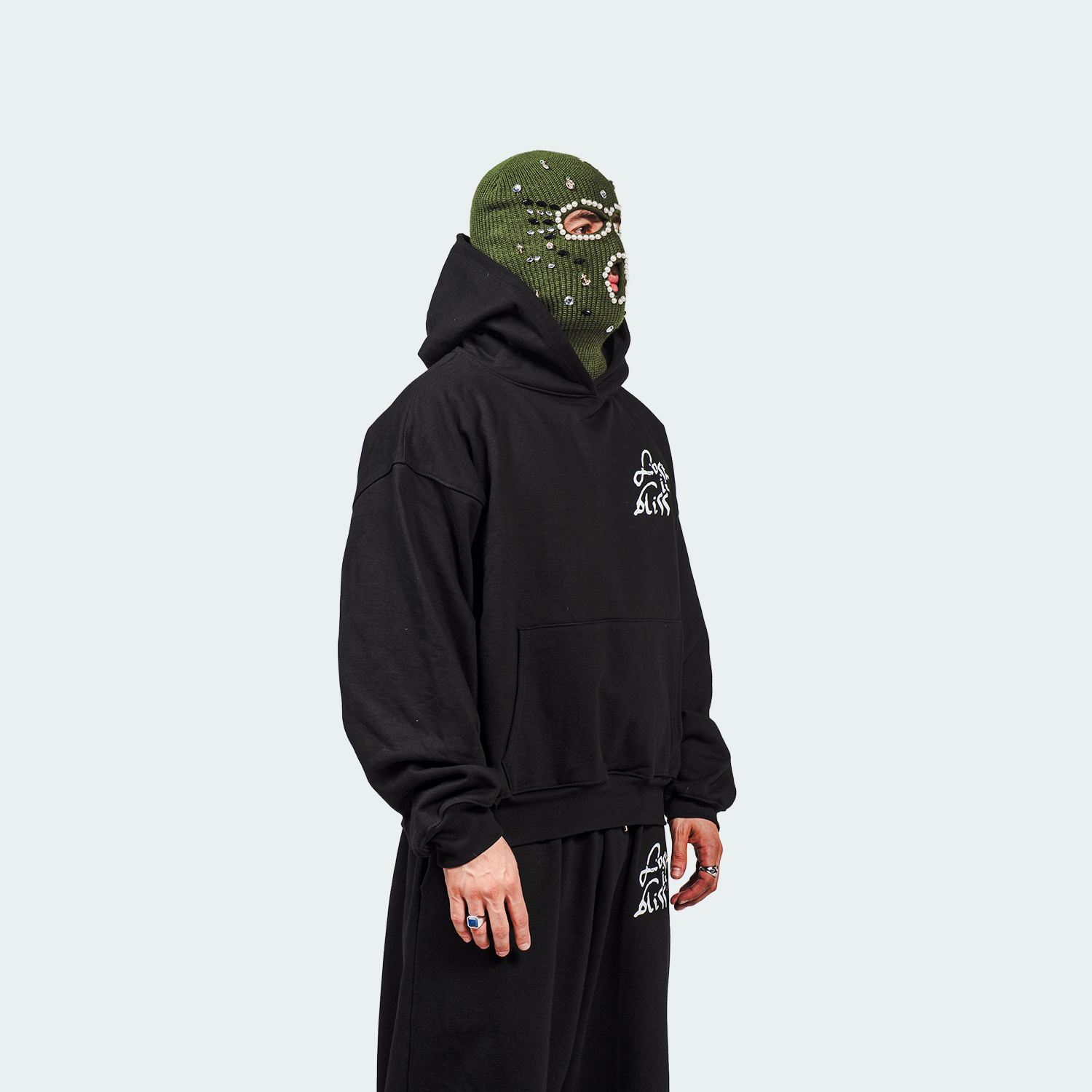 Hoodie orchid with flowers