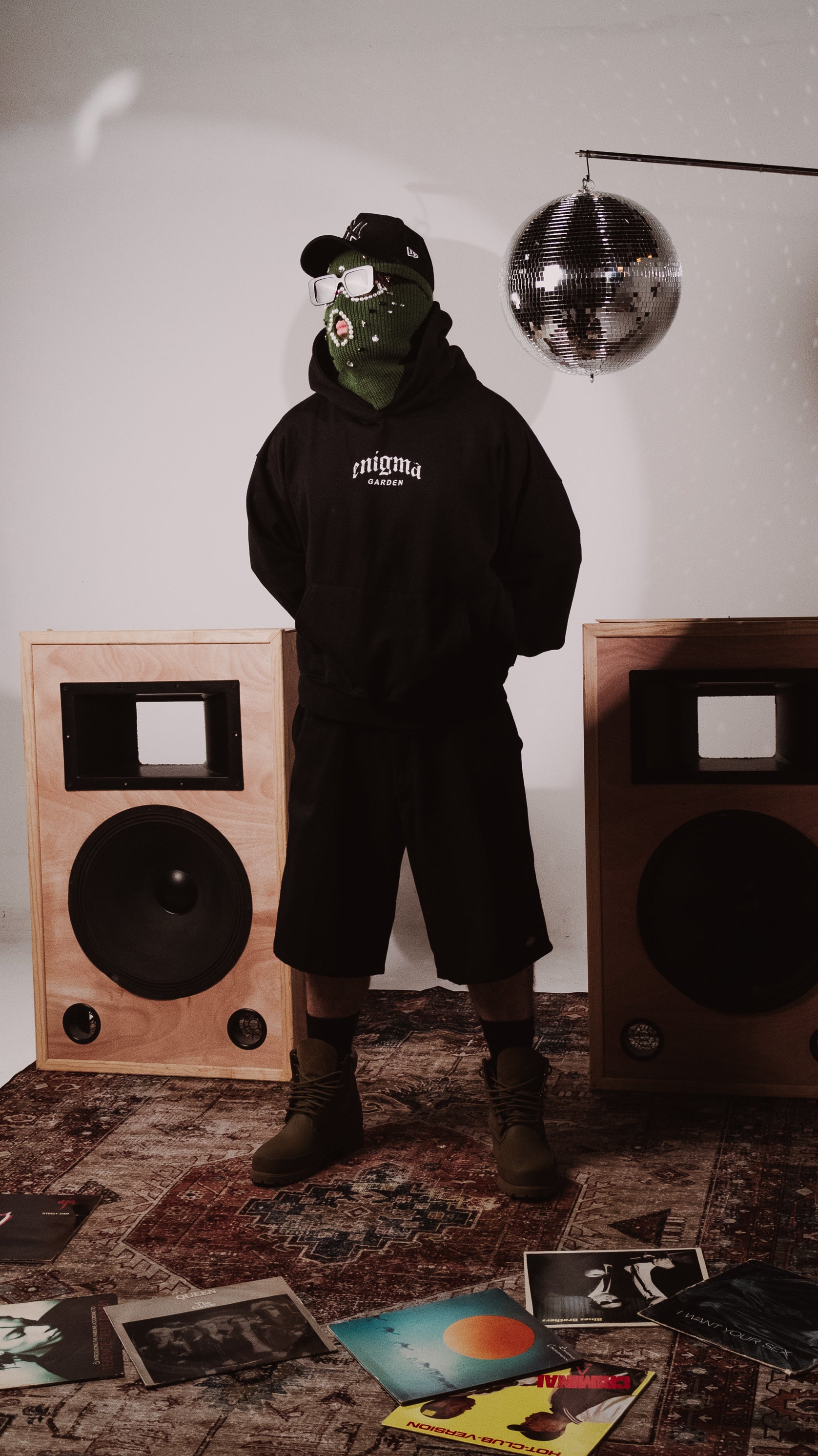 Hoodie red flowers LIB