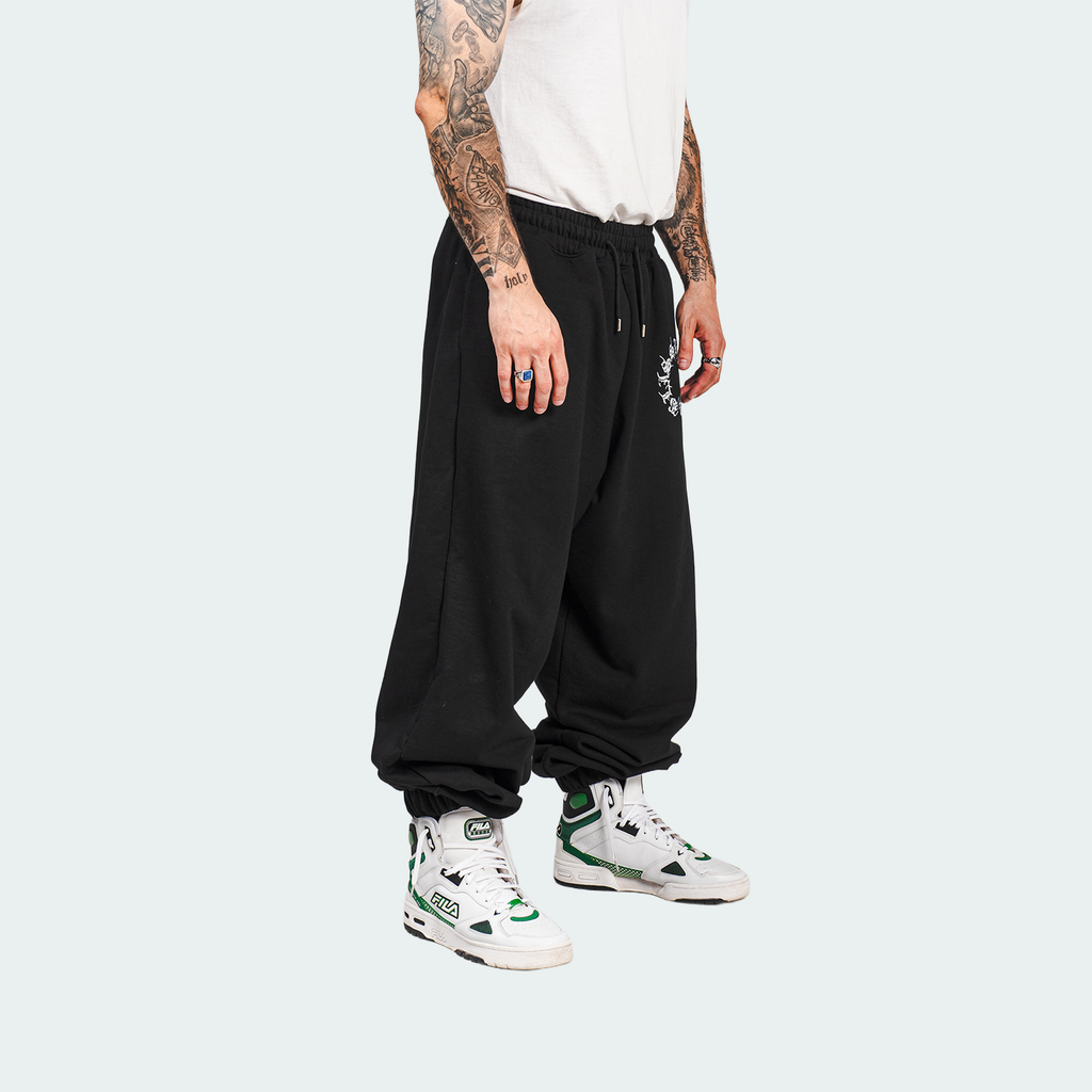 Baggy pants  texto en circulo