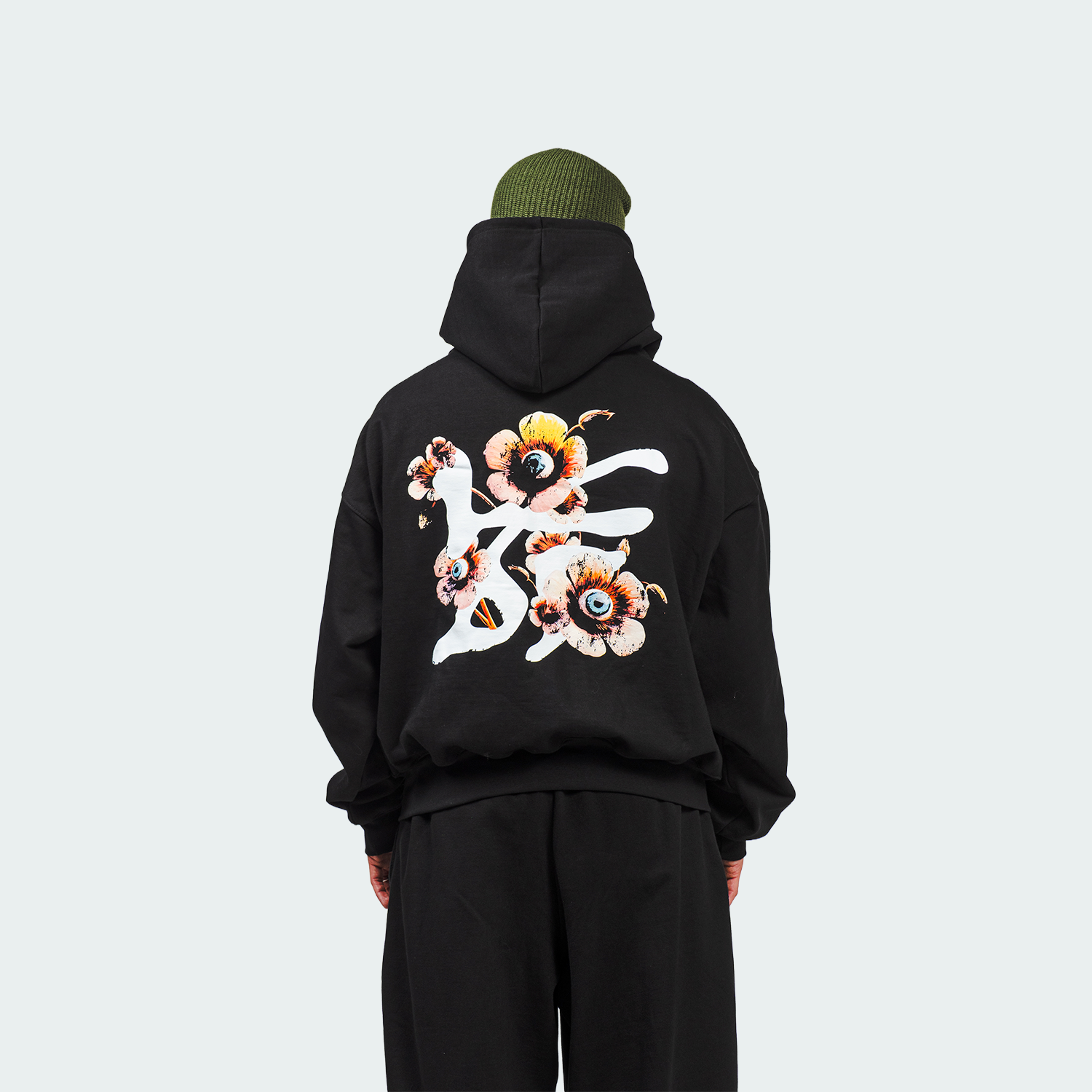 Hoodie sunflowers with eyes